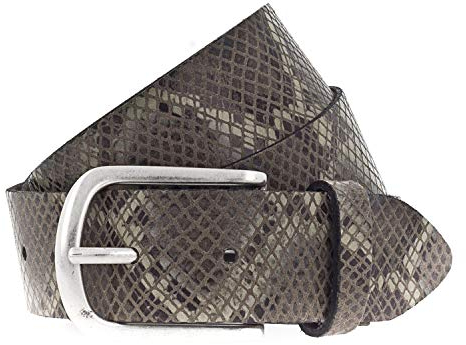 Vanzetti Animal Scouting 35mm Leather Belt W90 Olive/Multicolor