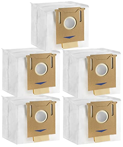 Lot de 5 sacs d'aspirateur pour ECOVACS Deebot Ozmo T8, T8 Aivi, T8+, T8MAX, N8 Pro Plus/N8 Pro, N8 Pro+, T9 AIVI T9 PRO T9 MAX DX93, DDX96, pour Yeedi K781+ - Pièces de rechange