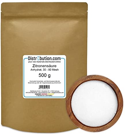 500 g Zitronensäure Anhydrat, Entkalker, Wasserfreies Citronensäure Pulver