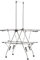 HOMCOM Séchoir à Linge étendoir Pliable avec roulettes Grand Espace d'étendage Acier Inoxydable 138,5 x 63 x 208 cm Argent Noir