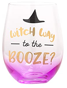 Pearhead Verre à vin Halloween, taille M, multicolore