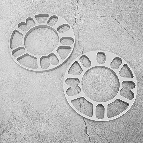 BORDSTRACT 2 Pièces Entretoises de Roue, Elargisseur de Voie, Entretoises de Roue de Moyeu en Alliage D'aluminium de 10 mm Universelles pour Roue à Goujon 4/5