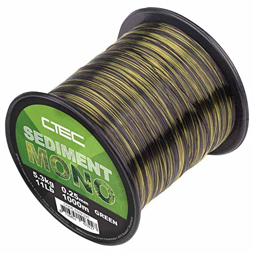 Spro C-Tec Sediment Monofilament Green 0,25 mm / 5,3 kg | Angelschnur
