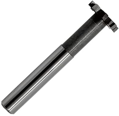 HSS-AL T Slot End Mill Milling Cutter,High-Speed Steel Woodruff Keyseat Cutter, HalfRound Keyway Milling Cutter, Straight Shank, 8 Flutes, 25 * 4 * 90mm