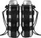Dyna-Living 2PCS Taktisch Flaschenhalter Militär 1000D Nylon Trinkflasche Beutel Verstellbarer Flaschenhalter für 17-84 Oz Wasserflasche (Schwarz)