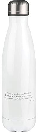 Botella isotérmica blanca con diseño de Rey Loth Vicenciae