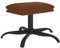 vidaXL Fußhocker, Sitzhocker mit Metallbeinen, Polsterhocker Fußbank für Wohnzimmer Schlafzimmer, Hocker Schemel Fußschemel, Braun Mikrofasergewebe