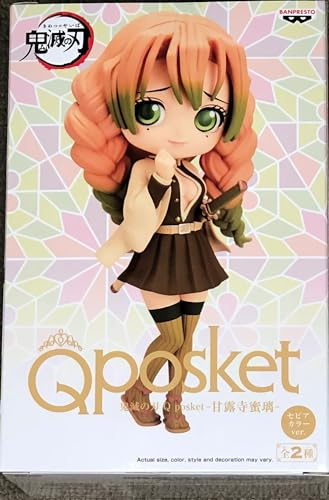 Banpresto BP19358 Demon Slayer Figur Q Posket Mitsuri Kanroji (Verb), Kimetsu No Yaiba, 14 cm, Mehrfarbig