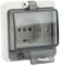 Enchufe de Pared, Adaptador de Enchufe de Pared Oculto Duradero con Candado Impermeable IP66 con Caja de Computadora para Exteriores