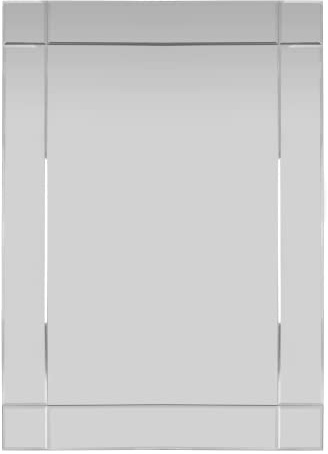 Home Selections Frameless Bevelled Accent Wall Mirror, Rectangular, 50x70cm