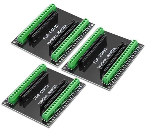 APKLVSR 3 Stück ESP Breakout Board Erweiterungskarte Kits GPIO 1 in 2 38PIN mit Wireless WiFi Bluetooth für ESP-32 Microcontroller für Arduino