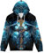 GLUDEAR Unisex Realistischer 3D-Digitaldruck Full Zip Hoodie Jacken Kapuzen-Sweatshirt, Drachen-Kreuz, XX-Large