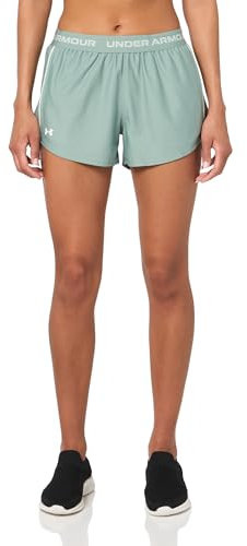Under Armour Women's Tech Play Up Shorts, Ladies Running Shorts with Shaped Hem and Open-Hand Pockets, Breathable and Fast-Drying Gym Shorts
