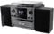 Soundmaster MCD5600 Stereoanlage mit Plattenspieler DAB+ Doppelkassette CD-Player USB MP3 Bluetooth Encoding Digitalisierung 75 Ohm Antennenanschluss, Farbe:schwarz