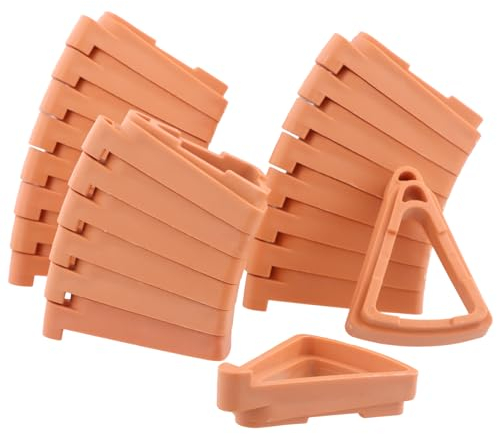 Nivofu, 24 Pz Macetas de Pie de Flores Invisibles, Pies de Jardinera, Triangulares para Maceta, Soporte para Plantas para Macetas en Interiores y Exteriors,Macetas Pequeñas dell'acqua