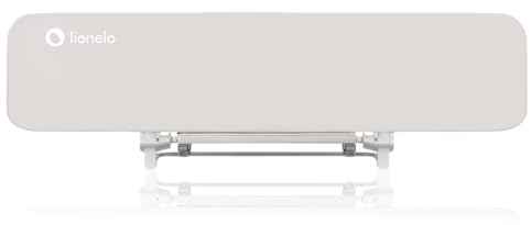 lionelo Lora XL Barrera portátil para Cama de bebé 45x150 cm inclinación Ajustable hasta 180°, Barrera Plegable para Cama de bebé, Mecanismo de Bloqueo StandSafe, Dispositivo antivuelco