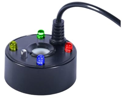 siduytin Water Mister Pump 5W Portable Fog Machine Halloween LED Light Halloween Smoke Machine ABS Halloween Fog Machine Fogger, black