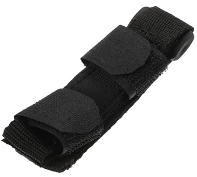 TOVINANNA Verstellbare Schwarze Esshilfe Handschuhe aus Oxford Stoff für Senioren und Behinderte mit Anti Rutsch Löffelriemen und Praktischem Nahrungsmittelhilfe Gurt