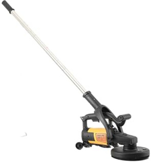 TABODD Ponceuse à béton 3800 W avec poignée longue, 6 niveaux de réglage de la vitesse de rotation, fraise à béton avec capot de protection, Ø 180 mm, meuleuse diamantée, étanche à la poussière,