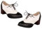 COLLBATH Zapatos de Tacón Grueso para Mujer Calzado de Boca Profunda Cordones Zapatos para Elegantes y Cómodos para Ocasiones Formales E Informales