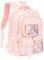 welsauber Kinderrucksack Mädchen 30L,Rucksack Kinder mit Brustgurt, Fensterfach und Anhänger,Schulrucksack Mädchen 6–12 Jahre für Schule und Reisen,Rosa