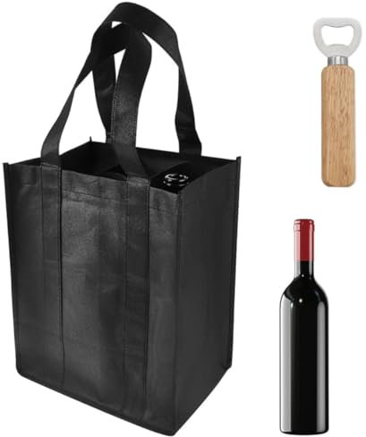 MATSOONY Flaschentasche 9 Flaschen (27x27x27 cm) - Robuster Flaschenträger für Wiederverwendbare Getränketasche für Bierflaschen, Weinflaschen & Wasserflaschen, Praktische Männerhandtasche