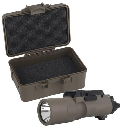 Linterna Táctica con Gancho Inferior X300-A (modelo SF), 800 Lúmenes, Carcasa de Aleación, Interruptores Dobles Izquierdo y Derecho, Luz LED de 800 Lúmenes Montada en Riel Con Montaje en Ranura en T,