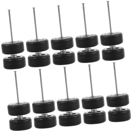 Milisten Rc Auto Reifen 1:64 Gummireifen 16 Paar Selbstgemacht Modellauto Räder Spielzeugautoteile Mit Felgen Für Bastelprojekte Und Umbauten