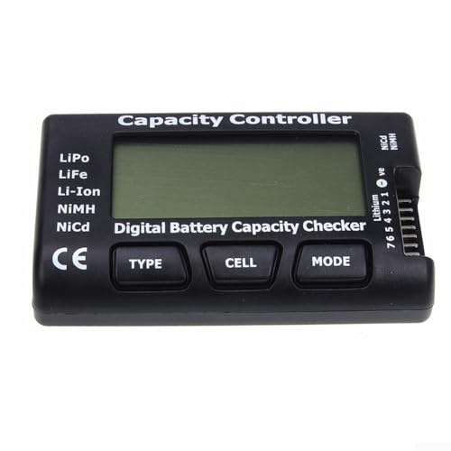Professional Battery Capacity Tester Digital Voltage Meter for RC Car Enthusiasts