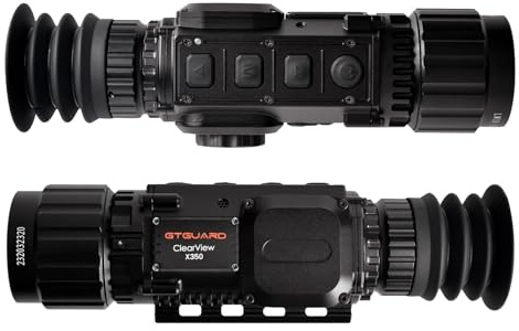 Monokularer Wärmesucher, X350 Gewehrvisier mit IR Sensor 384 x 288, OLED Display, IP66, WLAN-Übertragung, für Outdoor-Jagd und Sicherheitsbeobachtung