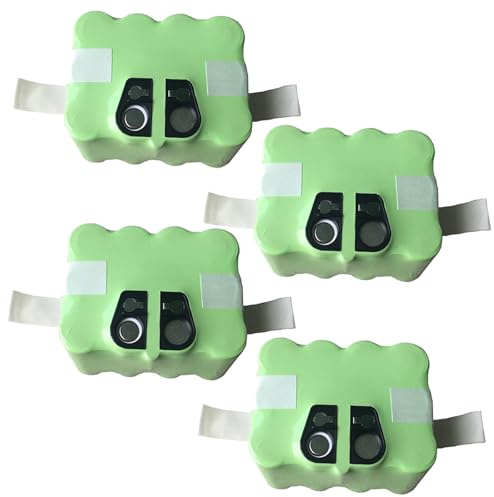 SSCYHT Lithiumbatterie 14,4 V Vakuumbatterie 3500 mAh Wiederaufladbare Batterien 14,4 V Li-Ionen-Batterien für Kehrmaschine der KV8-Serie für 25 W – 50 W Motorkit,14.4v3500mah 4pack