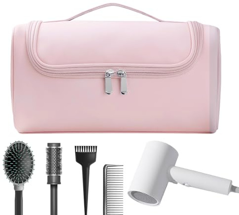 Haarstyling Reisetasche Hitzebeständige Tragbare Glätteisen Tasche | Haarwerkzeug Organizer für Glätteisen Föhn Glätteisen Reisen Zuhause Hotel Stylist Frisieren Frauen Schönheitspflege Kommode