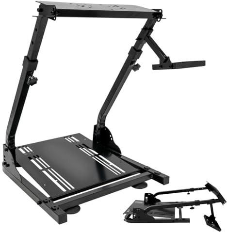 DAOHHFO Lenkradständer klappbar Lenkrad Halterung für Sim Racing, Universal Gestell Fahrsimulator Cockpit Gaming Gear Halterung für Logitech G25, G27, G29, G920, G923 usw