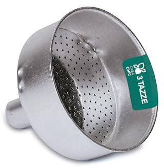 LifeChic Filtro Imbuto per Caffettiera Moka 3 Tazze, Ricambio Universale per Moka Espresso Accessorio per Caffè