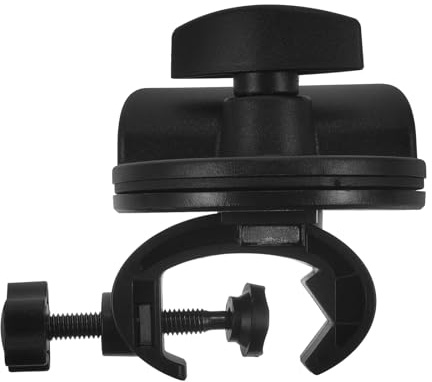 Toyvian Microphone Stand Clip Metal Clamp Adjustable Fasten Pole Clamp for Mic Pole Stand Boom Arm Phone Bracket Clip for Live Streaming