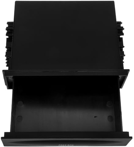 CLISPEED Aufbewahrungsbox für Autoradio CD Player Universalgröße Kunststoff Integriertes Fach für Autozubehör Einfache Installation Armaturenbrett Einbaufach
