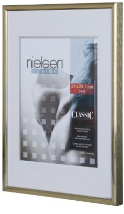 Bilderrahmen vonNielsen Alurahmen Classic 50x60 Gold - Normalglas