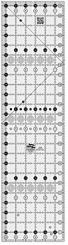 Creative Grids Quilting Ruler 6 1/2 inch x 24 1/2 inch by Creative Grids