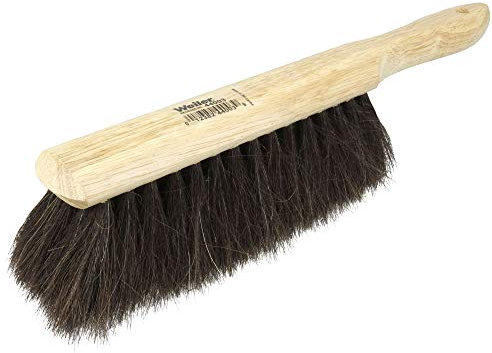 Weiler 44003 Horsehair Counter Duster with Wood Handle, Horsehair Fill, 2-1/2 Head Width, 8 Overall Length, Natural