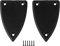 BQLZR Schwarz 1 Schicht Dreieck Truss Rod Cover F¨¹r Gitarre Pack Von 2