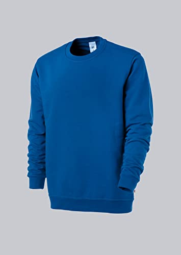 BP 1623-193-13-2XL Unisex-Sweatshirt, Lange Ärmel, Rundhalsausschnitt, Strickbündchen an Ärmeln und Saum, 320,00 g/m² Verstärkte Baumwolle, Königsblau, 2XL