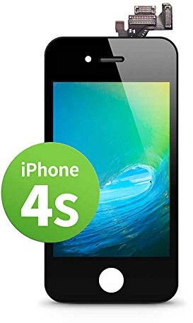 GIGA Fixxoo iPhone 4s Display in A+ Qualität | Austausch-Display iPhone 4s mit voller Farbechtheit und Perfekter Passform | iPhone 4s Screen in überragender Qualität | iPhone Display Retina LCD