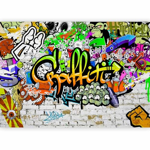Fototapete murando 100x70 cm Vlies Tapeten Wandtapete XXL Moderne Wanddeko Design Wand Dekoration Wohnzimmer Schlafzimmer Büro Flur Graffiti Streetart f-A-0348-a-d