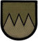 Café Viereck ® Bundeswehr Deutschland Bayern Franken Patch – Gestickt mit Klett – 5,5 cm x 6,5 cm – Oliv