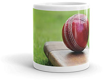 DV Mugs Ltd Tasse mit Cricketschläger und Ball – Cricket-Tasse, Vater, Bruder, Onkel, Sohn und Neffen, lustiges Geschenk #8267