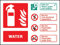 Fire Signs - Water extinguisher identification - Self Adhesive Vinyl
