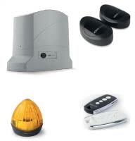 Kit de motorisation DYNAMOS 230/500 portail coulissant 500Kg, moteur 230V, feu + téléco - KING GATES -