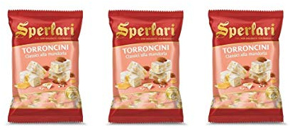 3x Sperlari Torroncini Classici alla mandorla 46% Mandeln Klassische Mandelnougats 130g