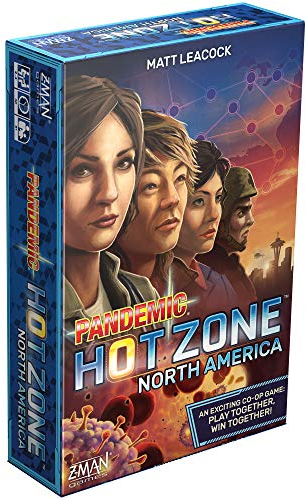 Z-Man Games, Pandemic: Hot Zone North America, Board Game, Ages 8+, For 2-4 Players, 30 Minutes Playing Time