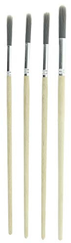 Coral 33300 Precision Artist Round Fitch Paint Brushes with Platinum Easy Clean Filaments 5 Piece Pack Set